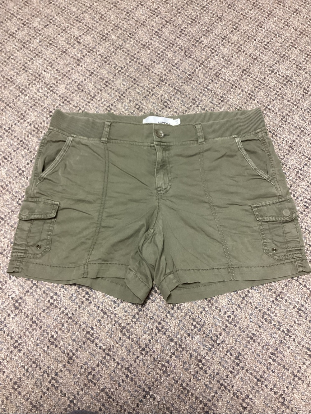 Sonoma Women’s Olive Green Cargo Utility Shorts * Size 10